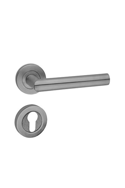 Nobel Çorlu Kapı Kolu Paslanmaz Saten Daire Rozetli Yale Sağ Ss 304 Kalite