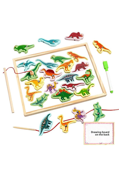 Krista Tablă magnetică educațională 3 în 1, cu joc de sforăit, pescuit și scr...