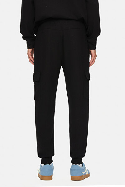 UCLA Daley Black Cargo Pocket Pack Seersucker Print Standard Fit Men's Sweatpants