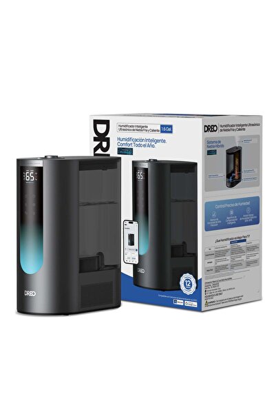 Dreo Umidificator DR-HHM013S Smart,6L,500ml/h, ceață caldă/rece, 3 trepte, aromaterapie, negru