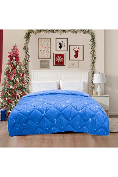 OEM Pilotă cu stele și lună, design fermecător pentru camera copiilor, 200x210 cm, albastru