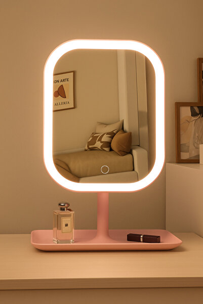 Emofom LED Işıklı Dokunmatik Şarjlı Makyaj Aynası