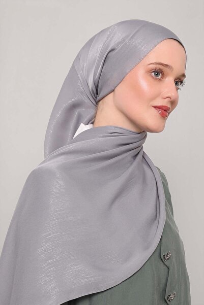 Levidor Gri Simli Elmas Şal