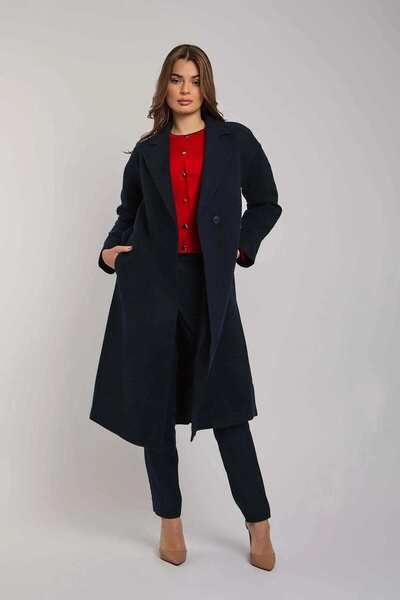 DALYDRESS معطف سادة بأكمام طويلة