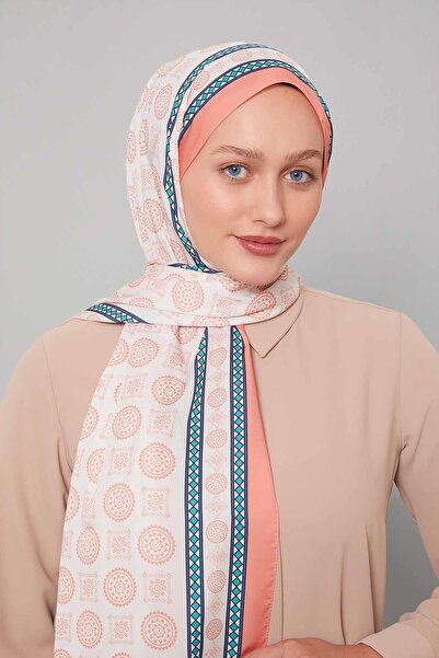 Levidor Salmon Motif Pattern Club Shawl