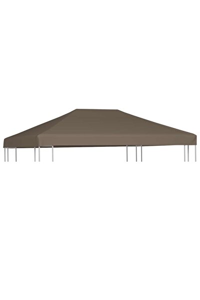 vidaxl Gazebo Top Cover 310 g/m² 3x4 m Taupe
