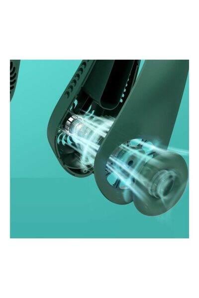 HALAMODO Green USB Neck Small Fan JDF-605