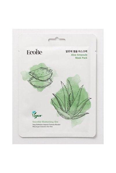 Ecobe Mască facială coreeană cu Aloe Vera - Hidratare intensă și calmare inst...