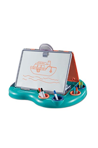 zola Tablă de scris pentru copii, Zola®, cu accesorii incluse și foi albe, albastră