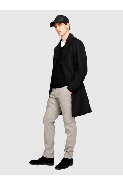 Sisley Men's Slim Fit Vintage Effect Chino Trousers 323A4Dm6Sf02Y-Sis3G6