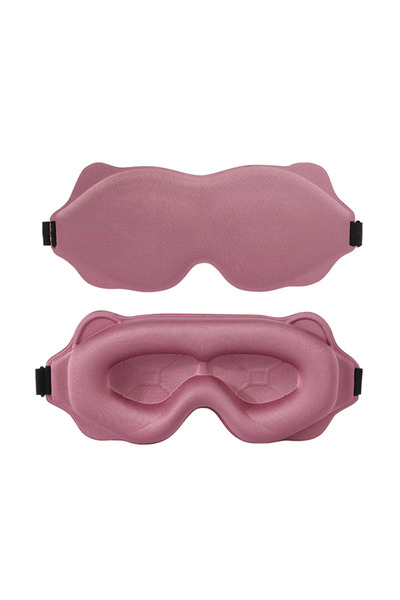 Choice4 قناع نوم ثلاثي الأبعاد وردي اللون، يحجب الضوء، قناع نوم ناعم مبطن للع...