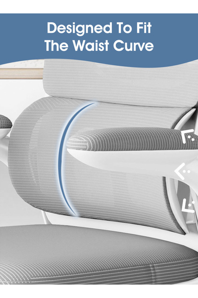 Venpara Home Office Chair with Adjustable Headrest & Lumbar Support - Breathable Mesh Computer Chair