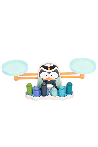 zola Educational game learn to weight with the penguin, Zola®, wood and plastic, 33.5x12 cm, multicolor