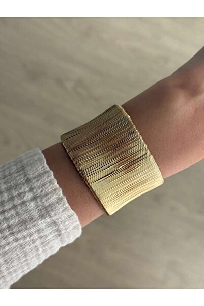 İREM YILDIZ Gold Mat Tel Model Kelepçe