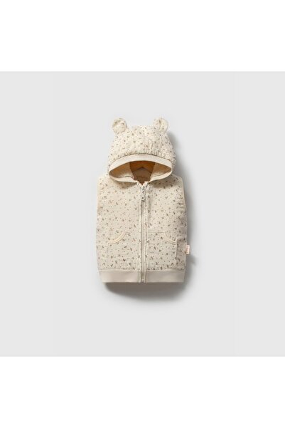 Tiffany Baby Girl Baby Wool Flower Muslin Vest Cream 39005