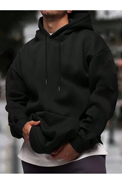 Flaubert -sweatshirt simplu pentru bărbați, țesătură de calitate cu 3 fire su...