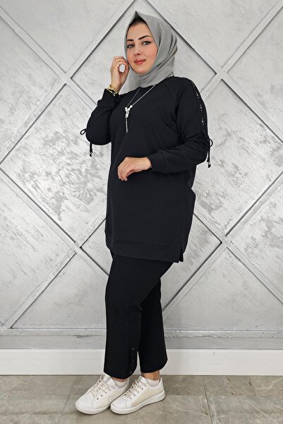 PYS KADIN KOLU AKSESUAR DETAYLI TESETTÜR TUNİK