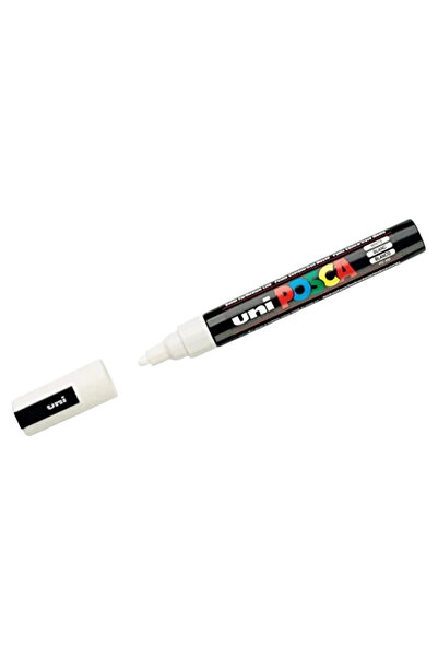 UNİ-BALL Uniball Posca (1.8-2.5) Water-Based Painting Marker White (N) (Uni-Pc-5M)