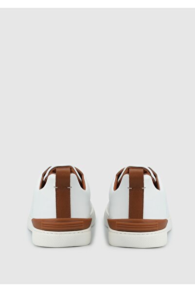 Provoq Λευκό Δερμάτινο Ανδρικό Sneaker