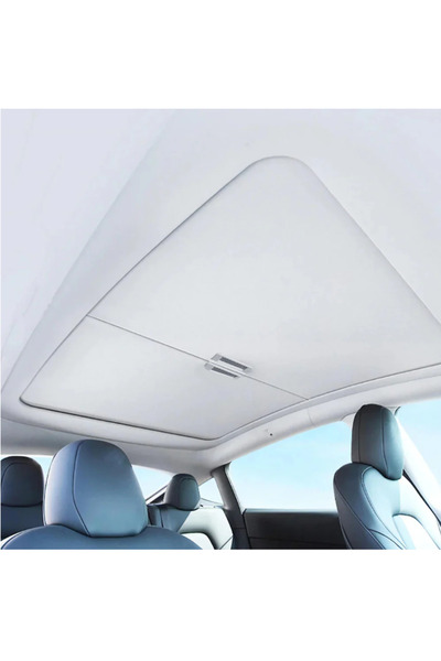 TESLA MODEL Y İÇİN UYUMLU ELEKTRİKSİZ MANUEL TAVAN PERDESİ