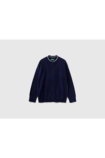 United Colors of Benetton Cotton Zip Cardigan