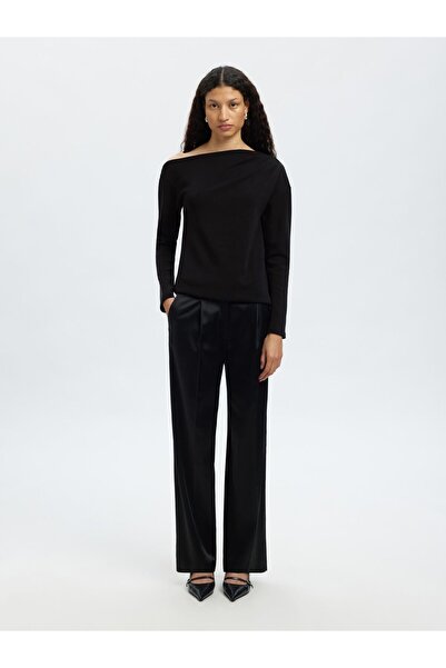 SELECTED Off Shoulder Top Langarm