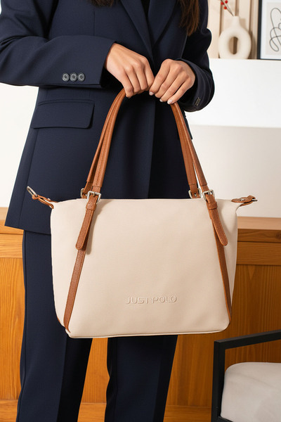 Just Polo Women's 4-Compartment Large Size Sports Long Strap Hand & Shoulder Bag (32X27 cm)