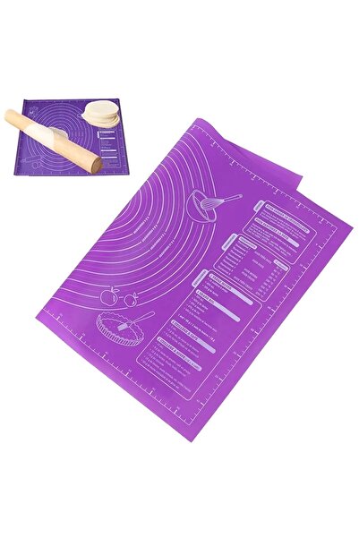 zola Φύλλο ζυμώματος, ιδανικό για το άνοιγμα ζύμης, 60x45 εκ., μωβ