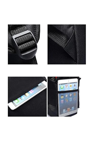 OEM Rucsac inteligent multifuncțional cu USB și AUX, imprimeu fosforescent Marshmello, negru, 48x30x18 cm