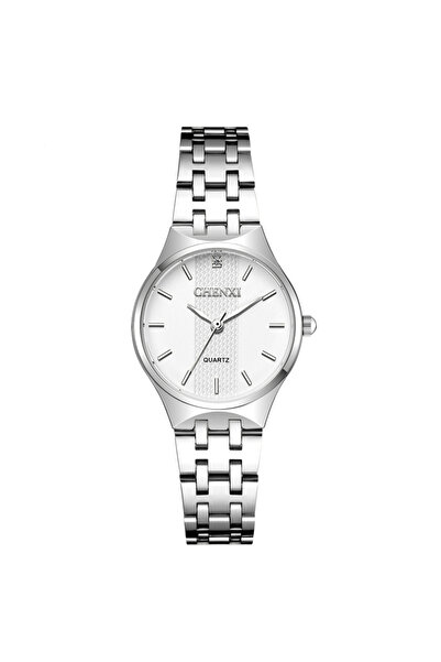 Youtrico CHENXI Ladies wristwatch Professional Watch - Silver, White Face,Life Waterproof