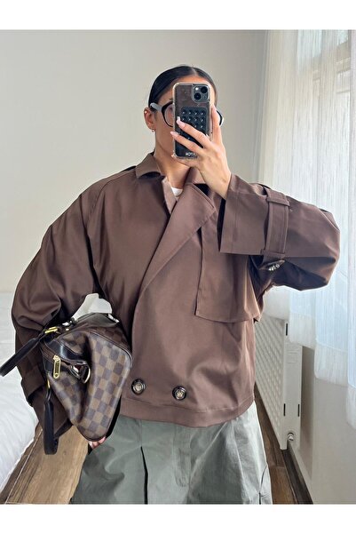 Alien 1979 kisa trench kot arkasılastikli 2502