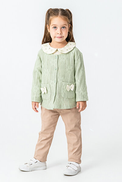 kinderos Girl's 3-Piece Set with Bow Pocket Detail - 26K 4497