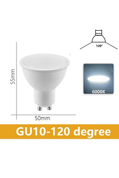 Choice 7 واط AC100-240V 120 درجة 6000K 10 قطعة/الوحدة LED كشاف GU10 AC120V 23...