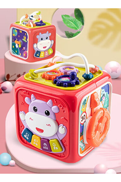 Generic لعبة مكعب روبيك متعددة الوظائف، لعبة سداسية الوجوه، طبلة تصفيق للأطفا...