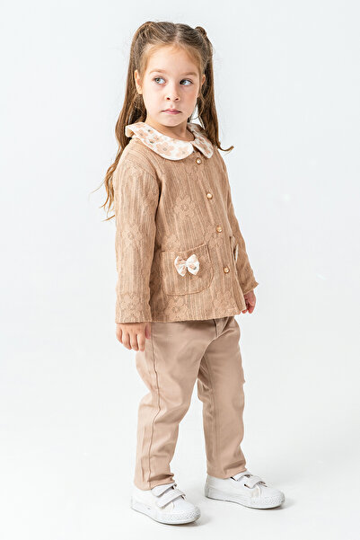 kinderos Girl's 3-Piece Set with Bow Pocket Detail - 26K 4497