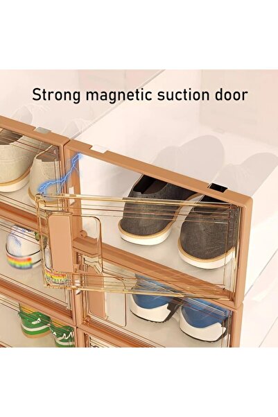 OEM Shoe boxes, set of 6 organizers, durable ABS structure, 31 x 21.5 x 12.5 cm