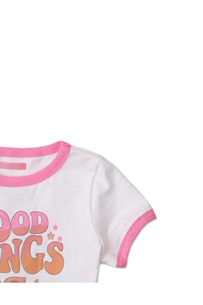 Gingersnaps Girls Printed Crew-Neck T-Shirt