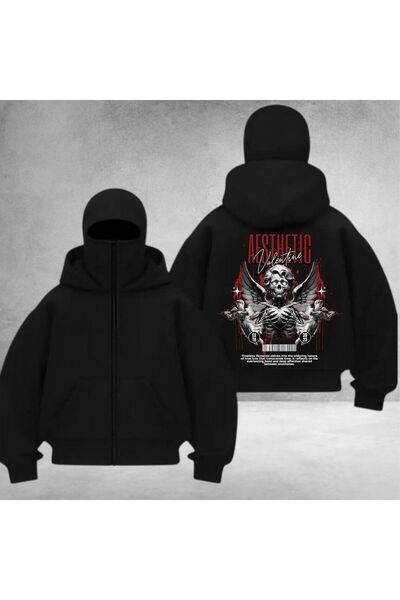 DEEFWEAR سترة رياضية مطبوعة للجنسين من نوع بالاكلافا نينجا بسحاب/ 3 خيوط شارد...