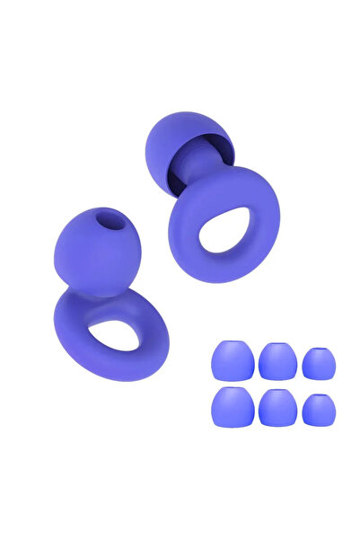 Choice Royal Blue HUAK 8 Ear Tips in XS/S/M/L Quiet Ear Plugs for Noise Reduction – Super Soft, Reusable He