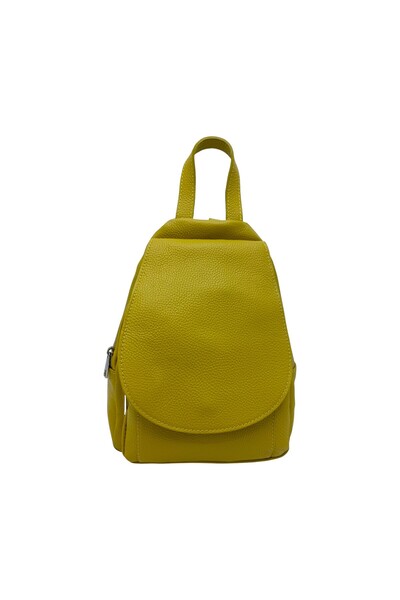 EVoStyle Genuine Leather Backpack Belle Monique Allegra HM890, 24 x 30 x 12 cm, Lime