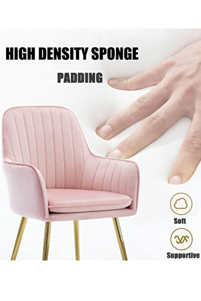 GENERAL Vanity Chair Office Chair with Back, Height Adjustable for Bedroom Living Room