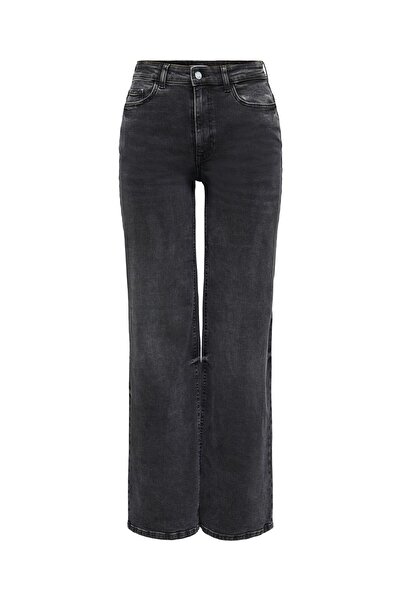 JDY Jeans mit weitem Bein JDYFELINA-FINA Hohe Taille Weiter Beinschnitt Jeans