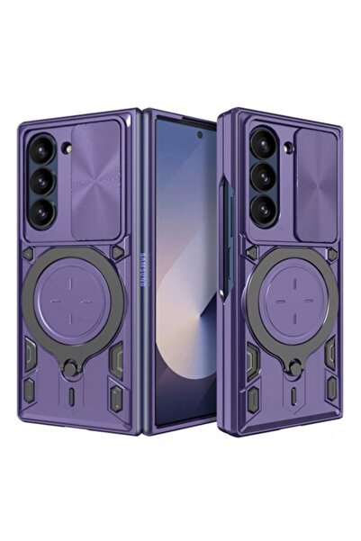 Stef's Cat Carcasă pentru Samsung Galaxy Z Fold6 F956, CamGuard Pro, Violet