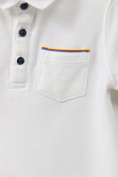 Gingersnaps Boys Solid Polo T-Shirt with Chest Pocket