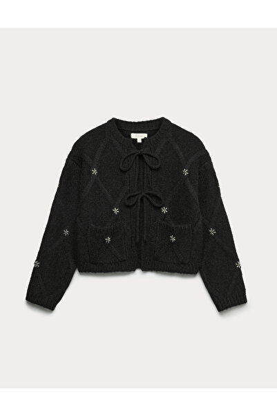 Marks & Spencer Süslemeli Önü Bağlamalı Hırka