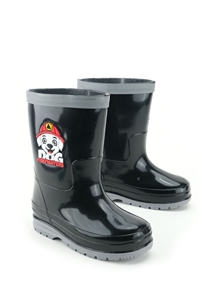 GEZER Boys' Winter Pvc Waterproof Rain Boots with Detachable Inner and Outer Socks