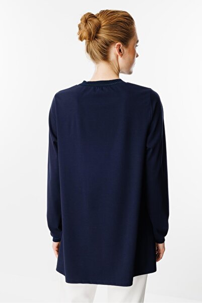 Ghisa New Women's Long Sleeve Silvery Tunic Gsbasic4829