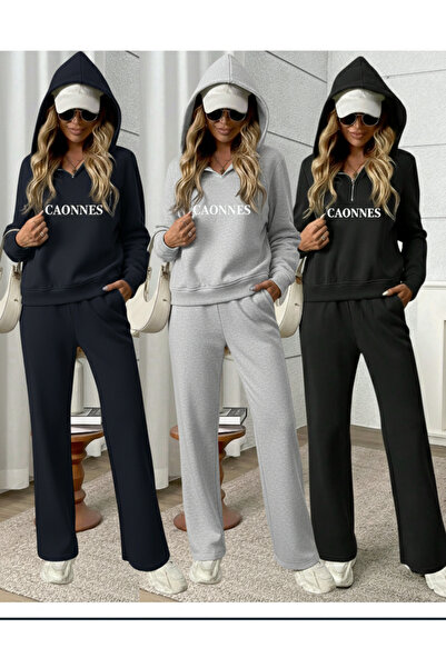 CAONNES Χειμερινό παντελόνι φόρμας 3 τεμαχίων, μαύρο, γκρι, ναυτικό μπλε, με ...