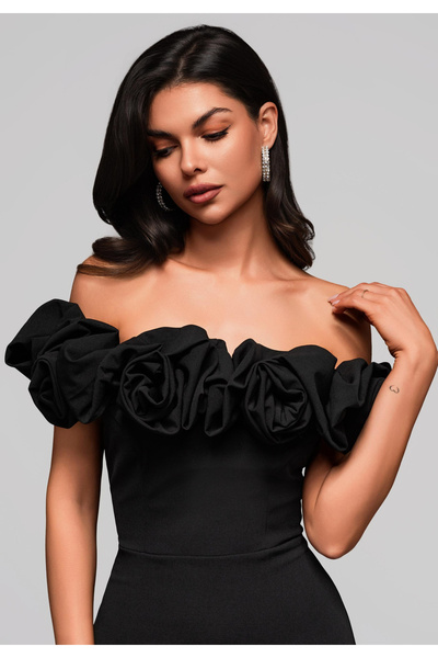 OMBRE Evening dress - black LA-OM-DLR178