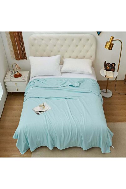 ShinyFlower لحاف بتقنية التبريد مصنوع من قماش البولي أميد بنسبة 100%، مقاس فردي 160×220 سم